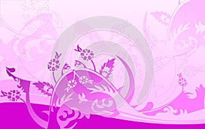 Purple Curves Background.