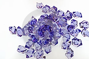 Purple Cut Glass Pieces