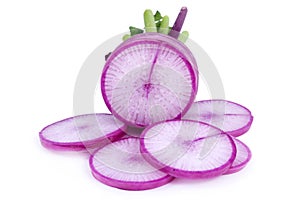 Purple daikon radish photo