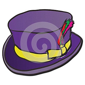 Purple Dandy Hat