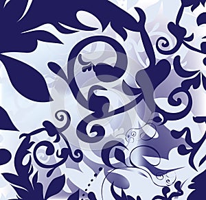 Purple decorative design