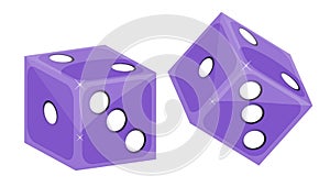 Purple Dice