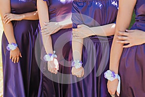 Purple dresses