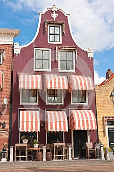 Purple Dutch gable