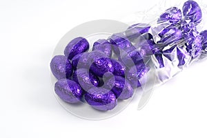 Purple easter eggs
