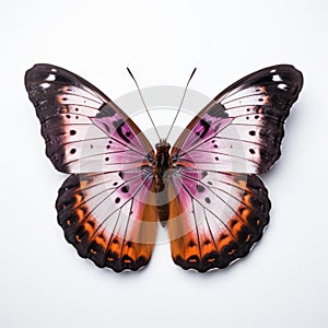 Purple-edged Copper Butterfly: Unique And Realistic Wall Hanging Art