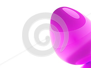 Purple egg rendered