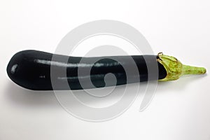 Purple eggplant, isolated on white