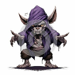 Purple Fantasy Art Character Detailed, Caninecore, Epic, Ratcore photo