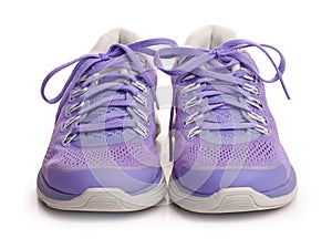 Purple female sport shoes