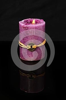 Purple Feng Shui candle