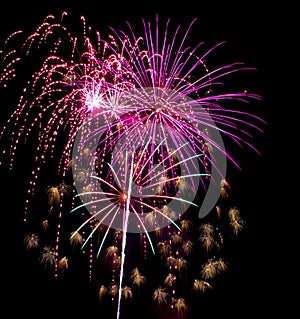 Purple Fireworks at Luray Caverns