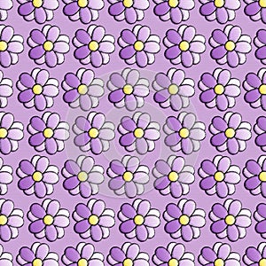 Purple floral texturised background