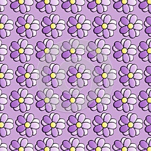 Purple floral texturised background