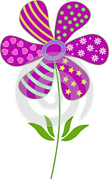 Purple Flower Illustration