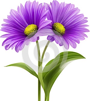 purple flowers lorem ipsum dolor sit amet. AI- Generated photo