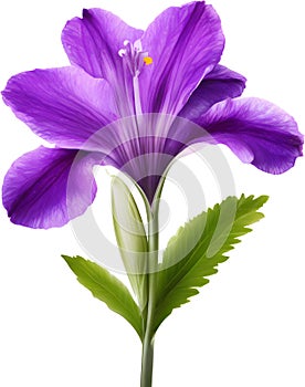 purple flowers lorem ipsum dolor sit amet. AI- Generated photo