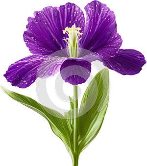 purple flowers lorem ipsum dolor sit amet. AI- Generated photo