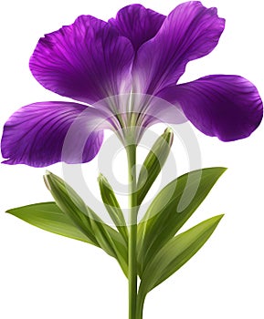 purple flowers lorem ipsum dolor sit amet. AI- Generated photo