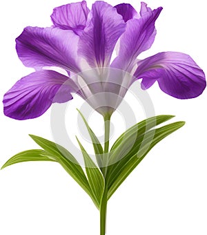 purple flowers lorem ipsum dolor sit amet. AI- Generated photo