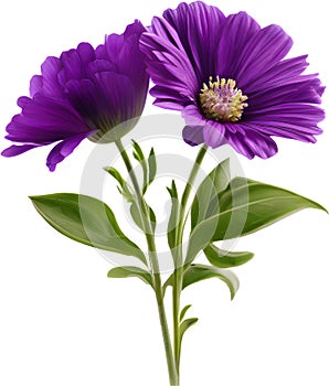 purple flowers lorem ipsum dolor sit amet. AI- Generated photo