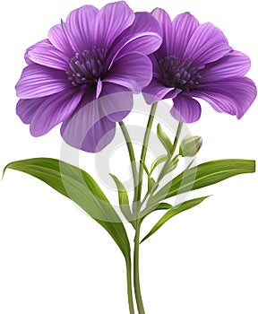 purple flowers lorem ipsum dolor sit amet. AI- Generated photo
