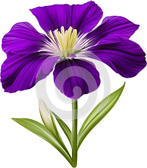 purple flowers lorem ipsum dolor sit amet. AI- Generated photo