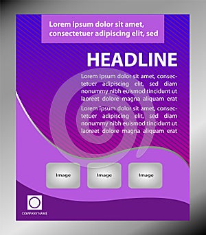 Purple Flyer template design