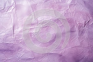 Purple foil texture with metallic luster, crumpled texture polished glossy abstract background with copy space