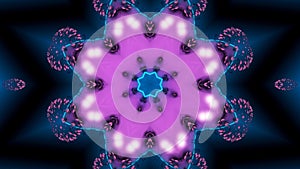Purple Fractal of the blue lines with the background seance
