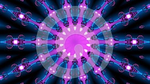 Purple Fractal of the blue lines with the background seance