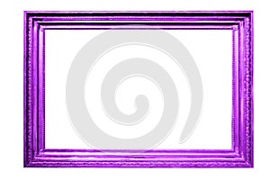 beautiful purple frame isolated on white background