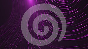 A purple futuristic neon stream. Digital data stream. Creative high-tech abstract background, striped texture.