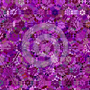 Purple geometric polygonal triangle pattern mosaic