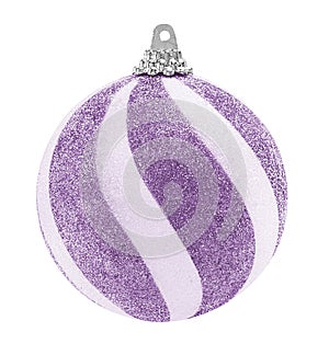 Purple Glitter Christmas Ball