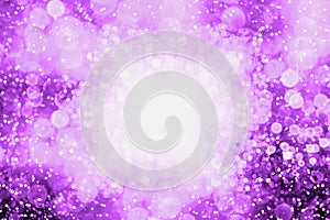 Purple glitter Halloween border, birthday dance club background, Mardi Gras masquerade carnival or ladies night