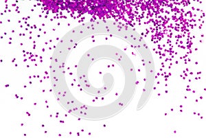 Purple glitter isolated