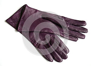 Purple gloves