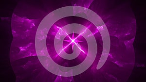 Purple glowing antimatter