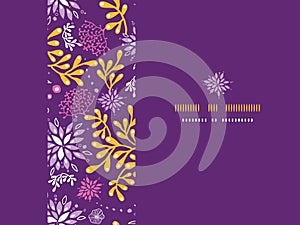 Purple and gold underwater plants frame horizontal