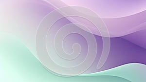 Purple and Green Abstract Background With Waves