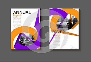 Purple and green cover abstract layout background design modern, book Brochure template,annual report magazine and flyer layout