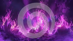 Purple grudge flame background