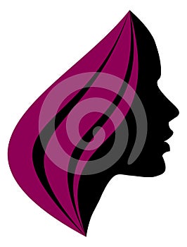 A Purple Haired Girl Logo