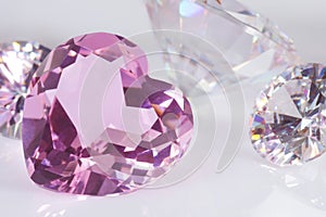 Purple hart diamond photo