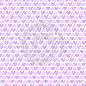 Purple heart seamless pattern packaging paper background