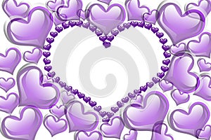 Purple Hearts background