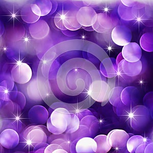 Púrpura día festivo las luces 