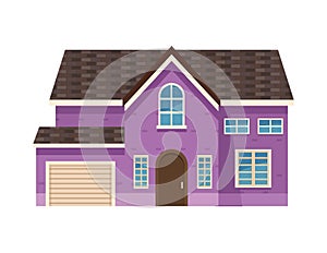 purple house front