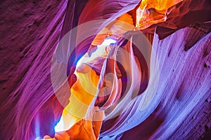 The purple hues slot canyon Antelope